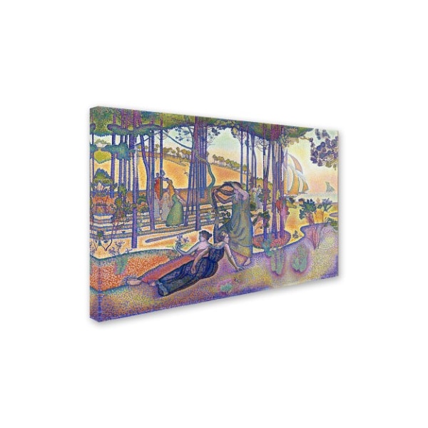 Henri-Edmond Cross 'The Evening Air' Canvas Art,16x24